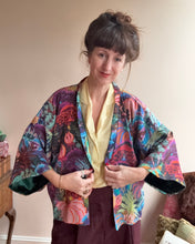Silk Kimono Jacket - Meadow Party