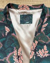 Silk Kimono Jacket - Electric Poppies