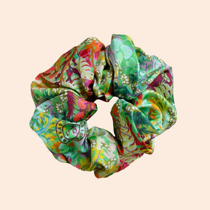 Silk Village Cricket Scrunchie