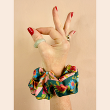 Silk Knight Flower Scrunchie
